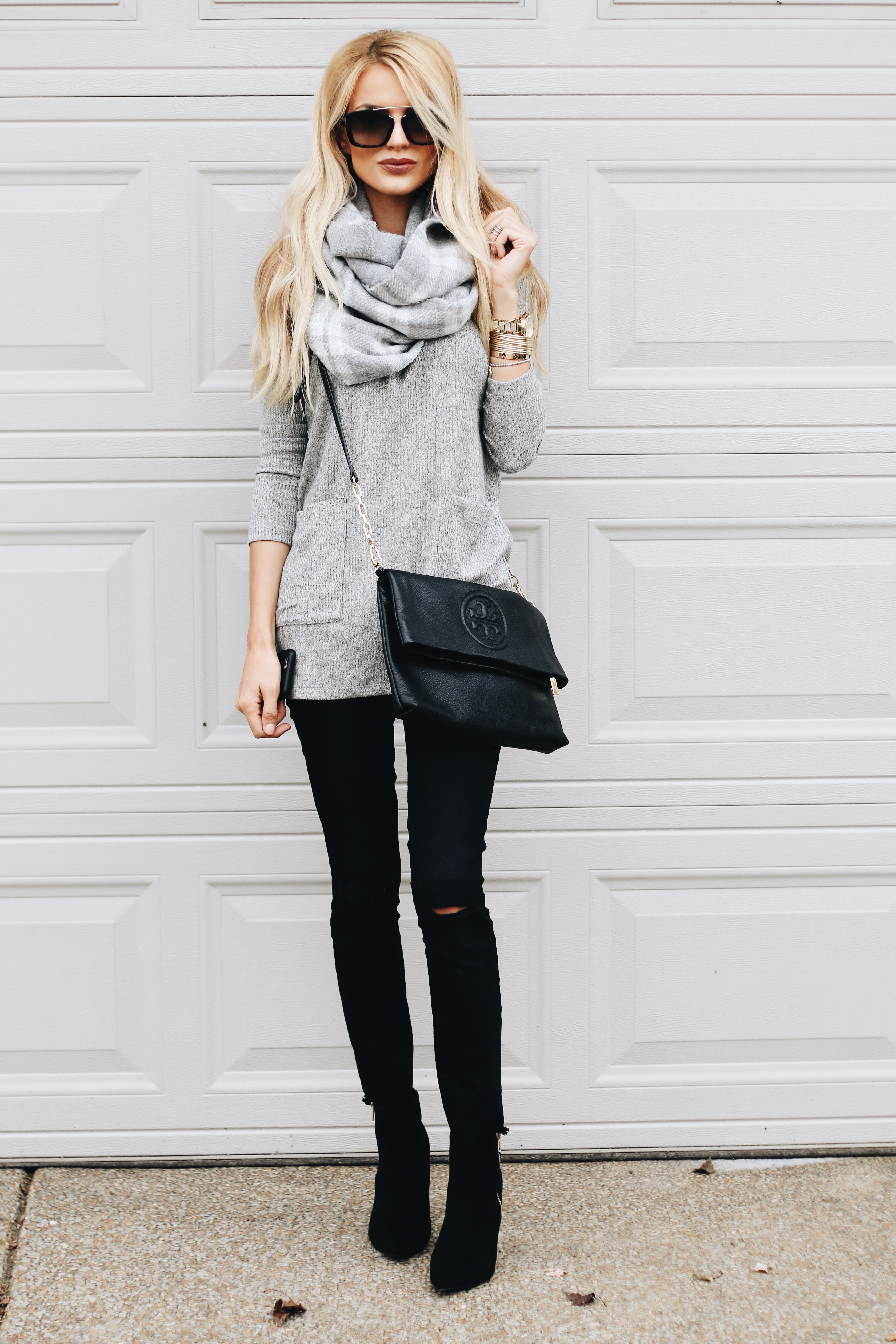 cute grey outfit