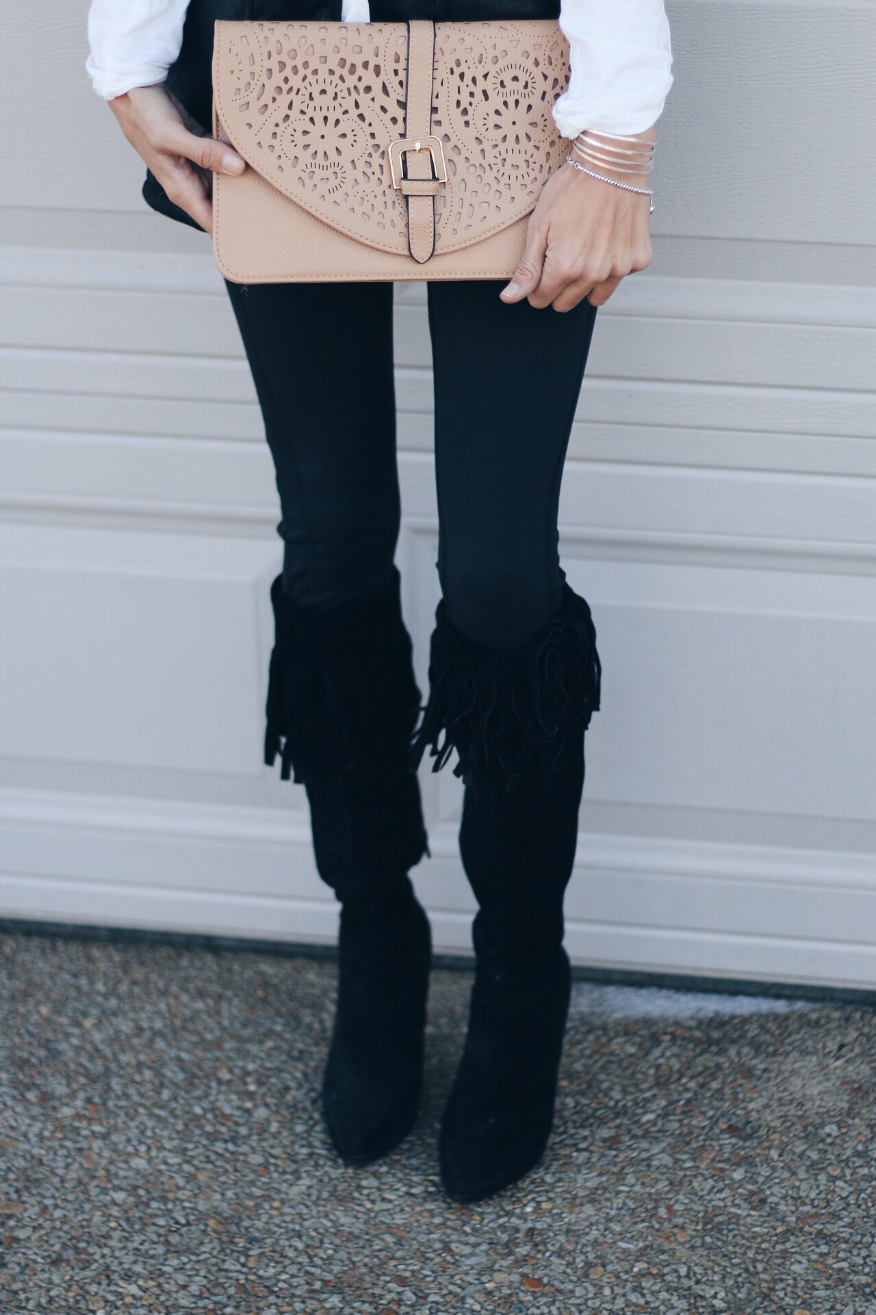 Black Suede Vest Outfit Airelle Carr